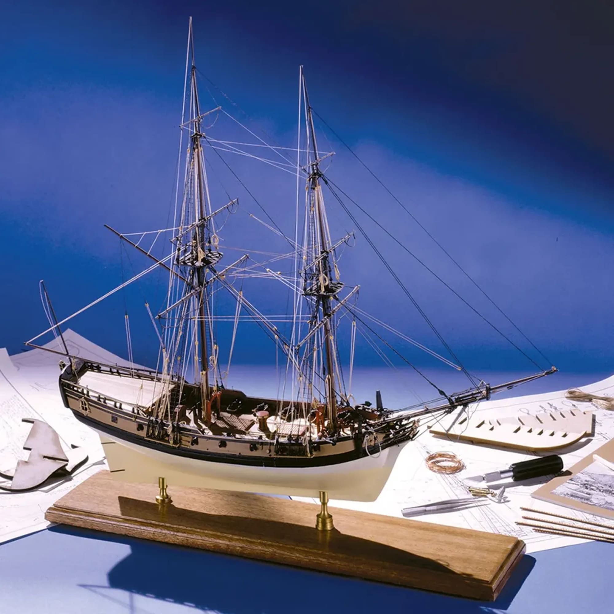 Model Shipways Fair American 1_48 historischer Holzschiff-Standmodellbausatz einer amerikanischen Br
