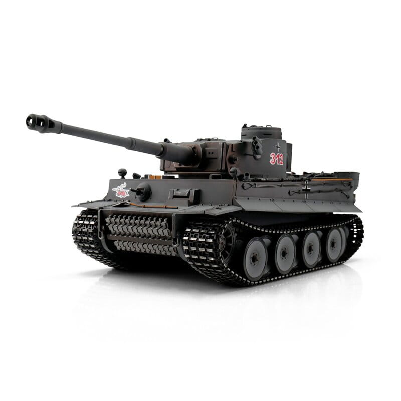 Torro RC Panzer Tiger 1 Frühe Ausf. grau BB (Metallketten) 1:16