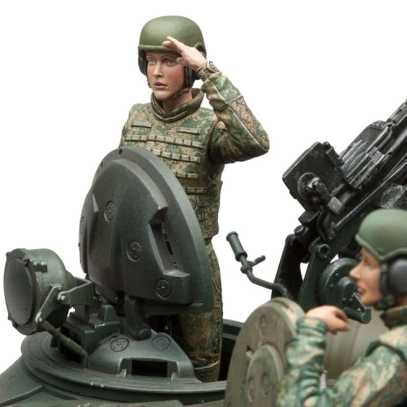 Torro 1:16 Figurenbausatz Russische Panzerkommandantin