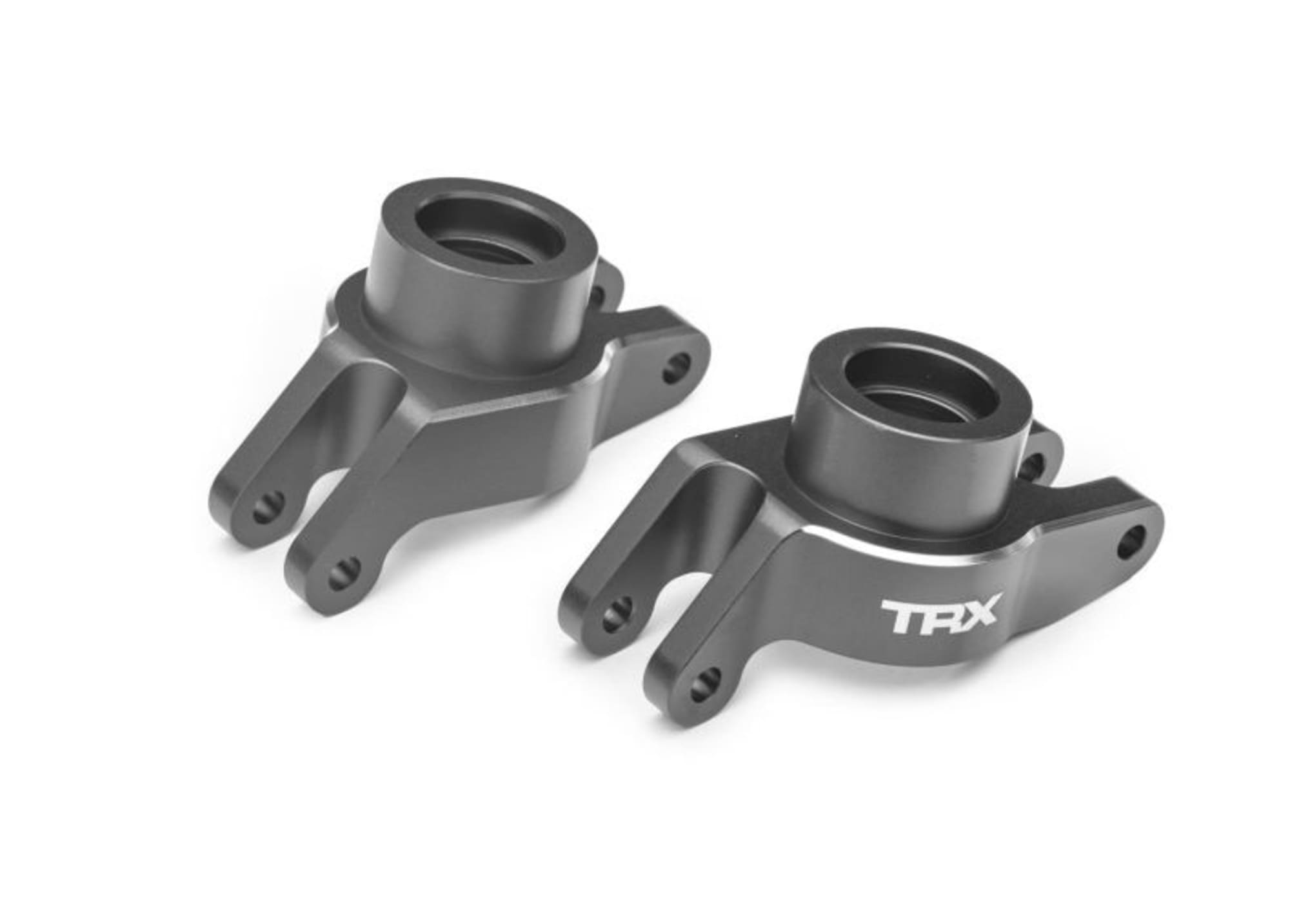 Traxxas Radtraeger hi Aluminium grau _2_ fuer Maxx _ Maxx Slash fuer RC Modelle