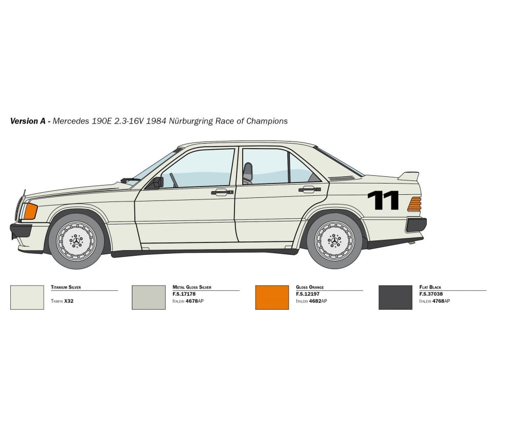 Italeri 1:24 Mercedes-Benz 190E