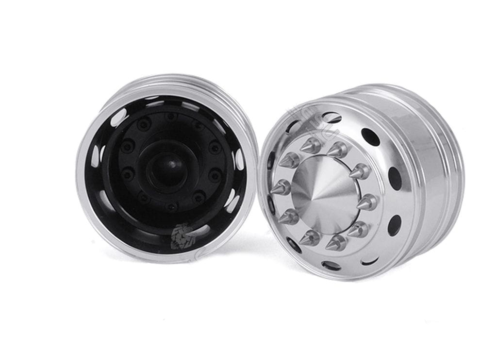 Lesu 1_14 Alufelgen US vorne breit fuer Vorderachse mit Kugellager - RC-Zubehoer