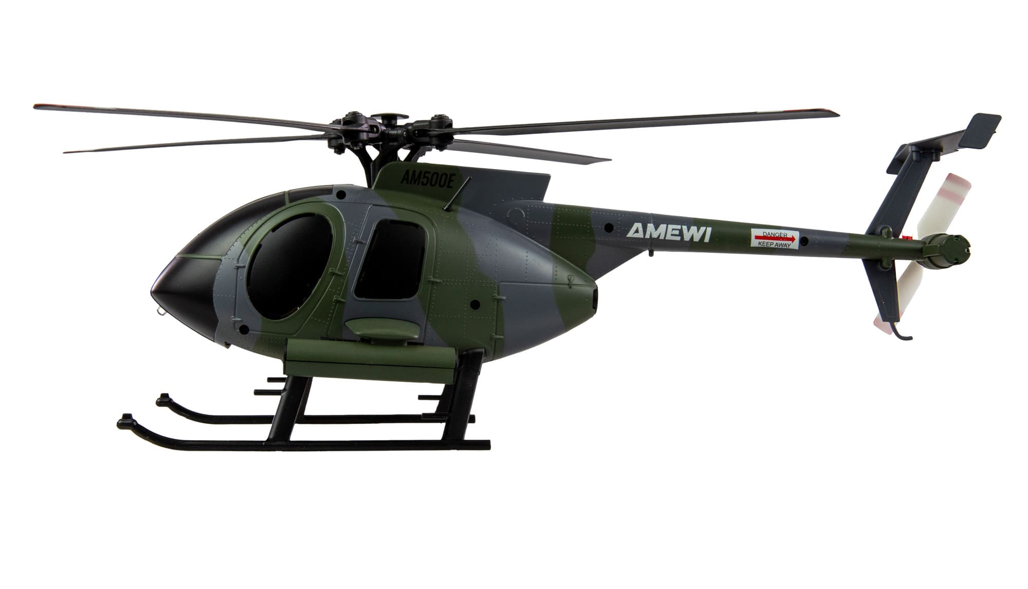 Amewi Hughes MD500 Helikopter Militaer grau