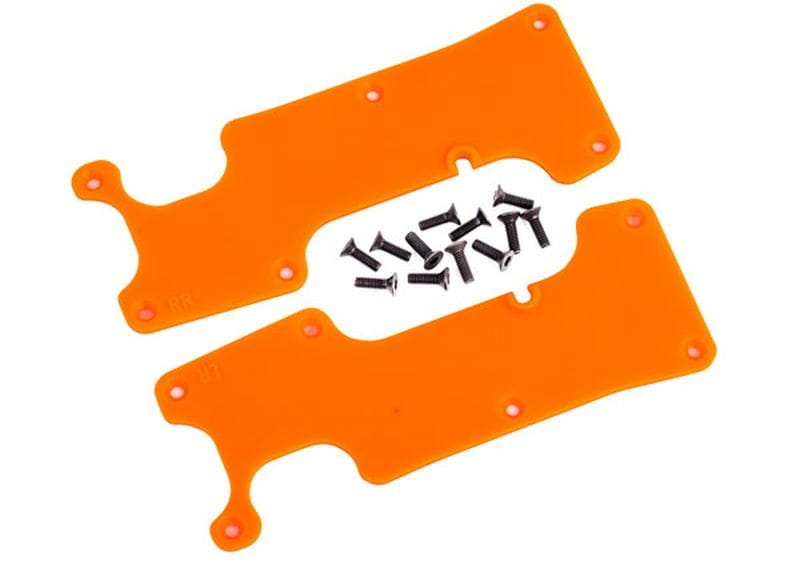 Traxxas Querlenker-Abdeckung orange hinten l_r _ Schrauben - RC-Zubehoer