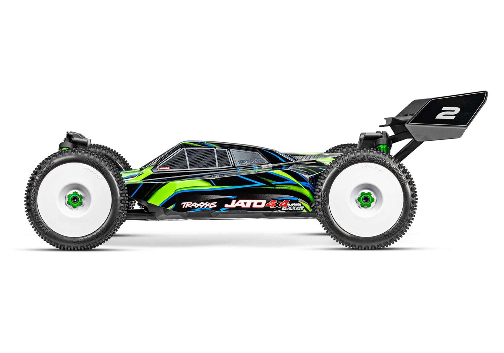 Traxxas JATO 4x4 VXL 1_8 Brushless Buggy in Gruen_ RTR mit HD-Teilen und Velineon Motor