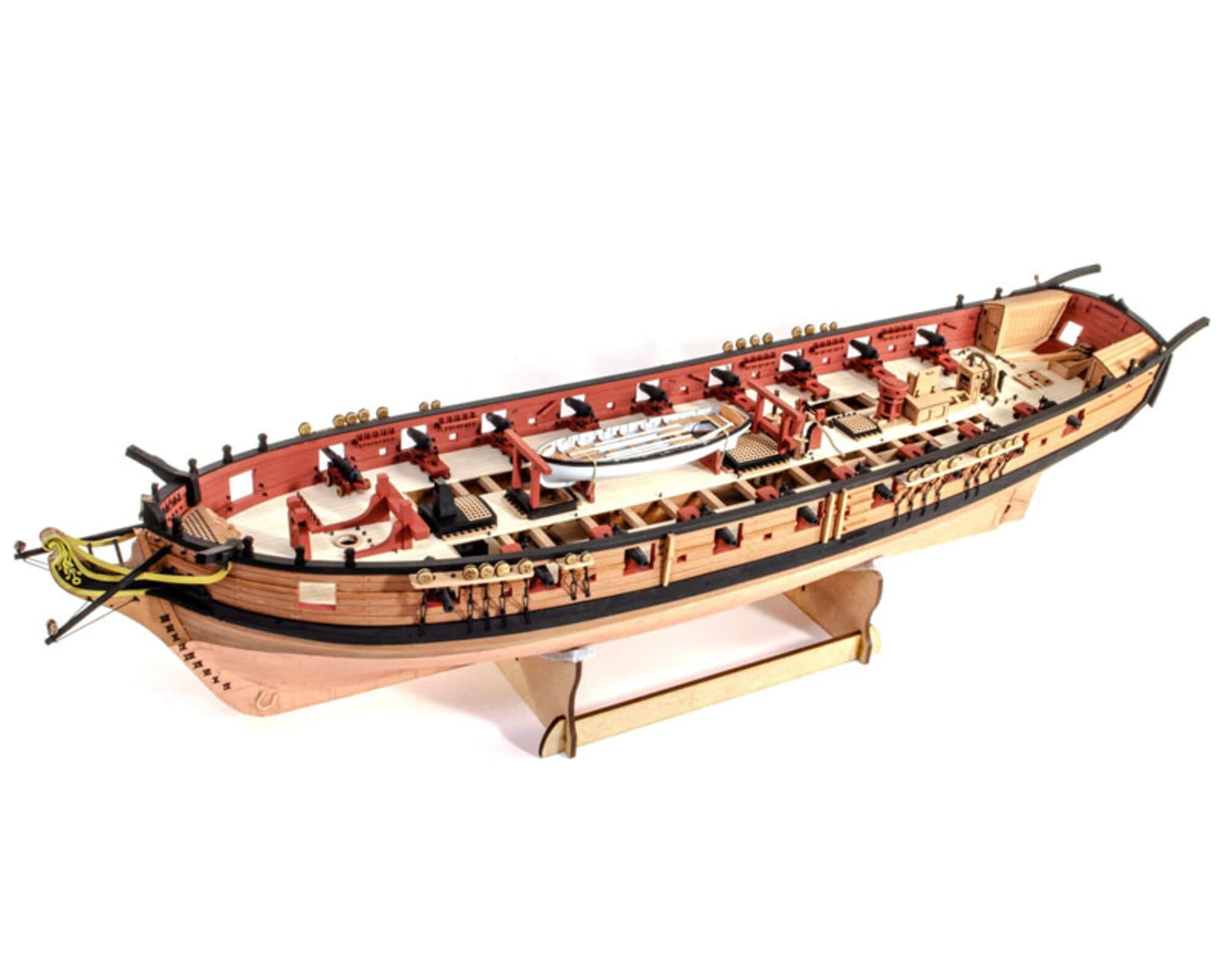 HM Harpy Brigg 1_64 Bausatz Modell der Royal Navy mit detailliertem Rumpf und Deck