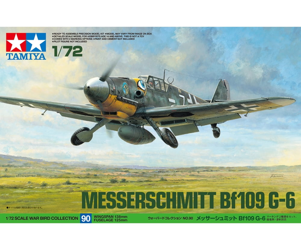 Tamiya 1:72 Bf-109 G-6 Messerschmitt Tamiya 1:72 Bf-109 G-6 Messerschmitt