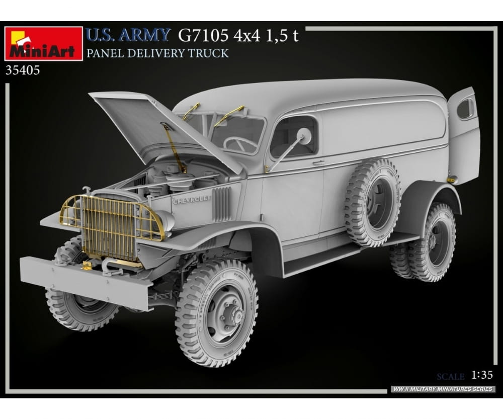 Plastikmodellbau von Miniart 1-35 us 4x4 g7105 1 5to lieferwagen