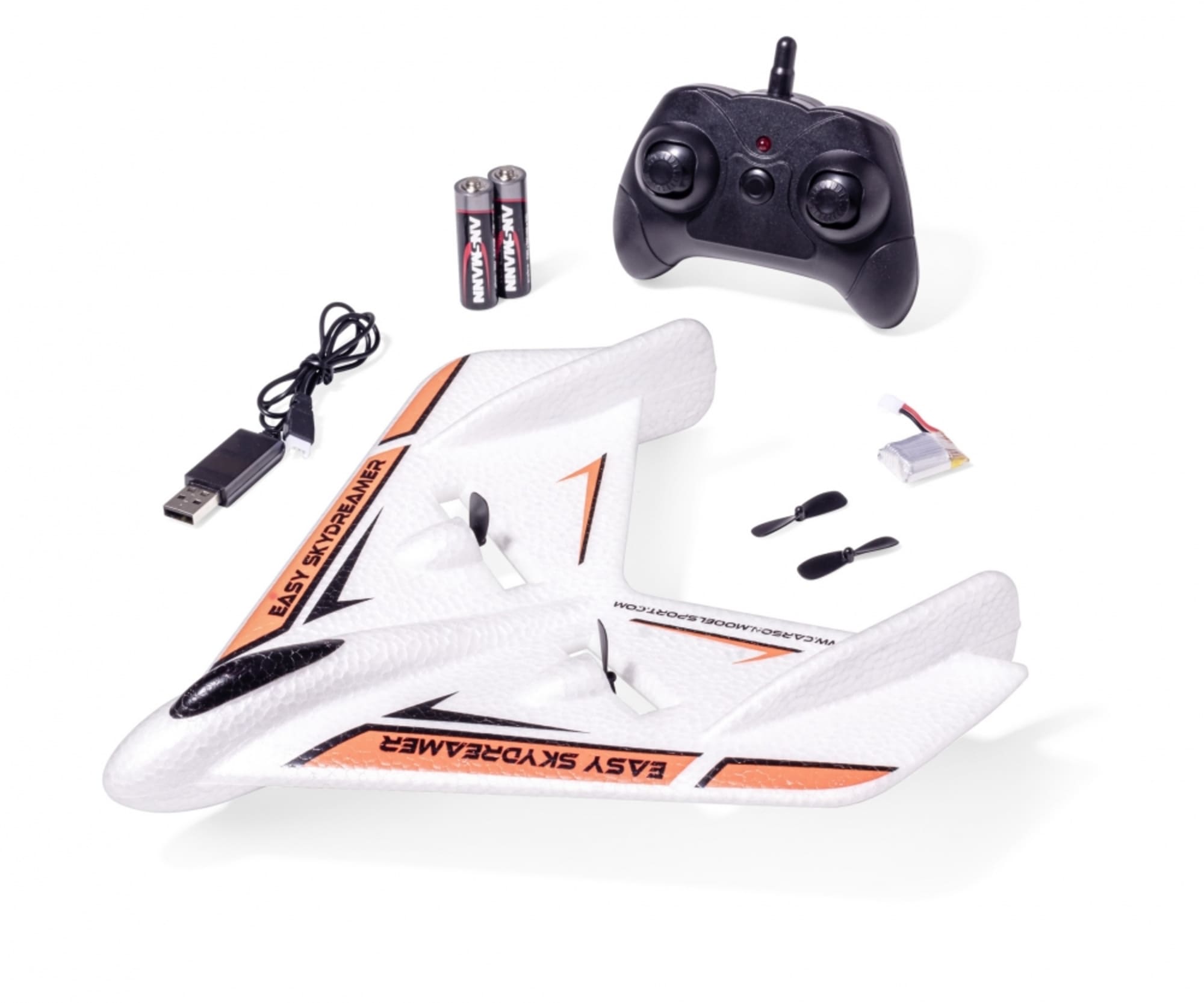 Carson RC Flugzeug Easy Skydreamer 2.4G 100% RTF orange - RC-Zubehoer