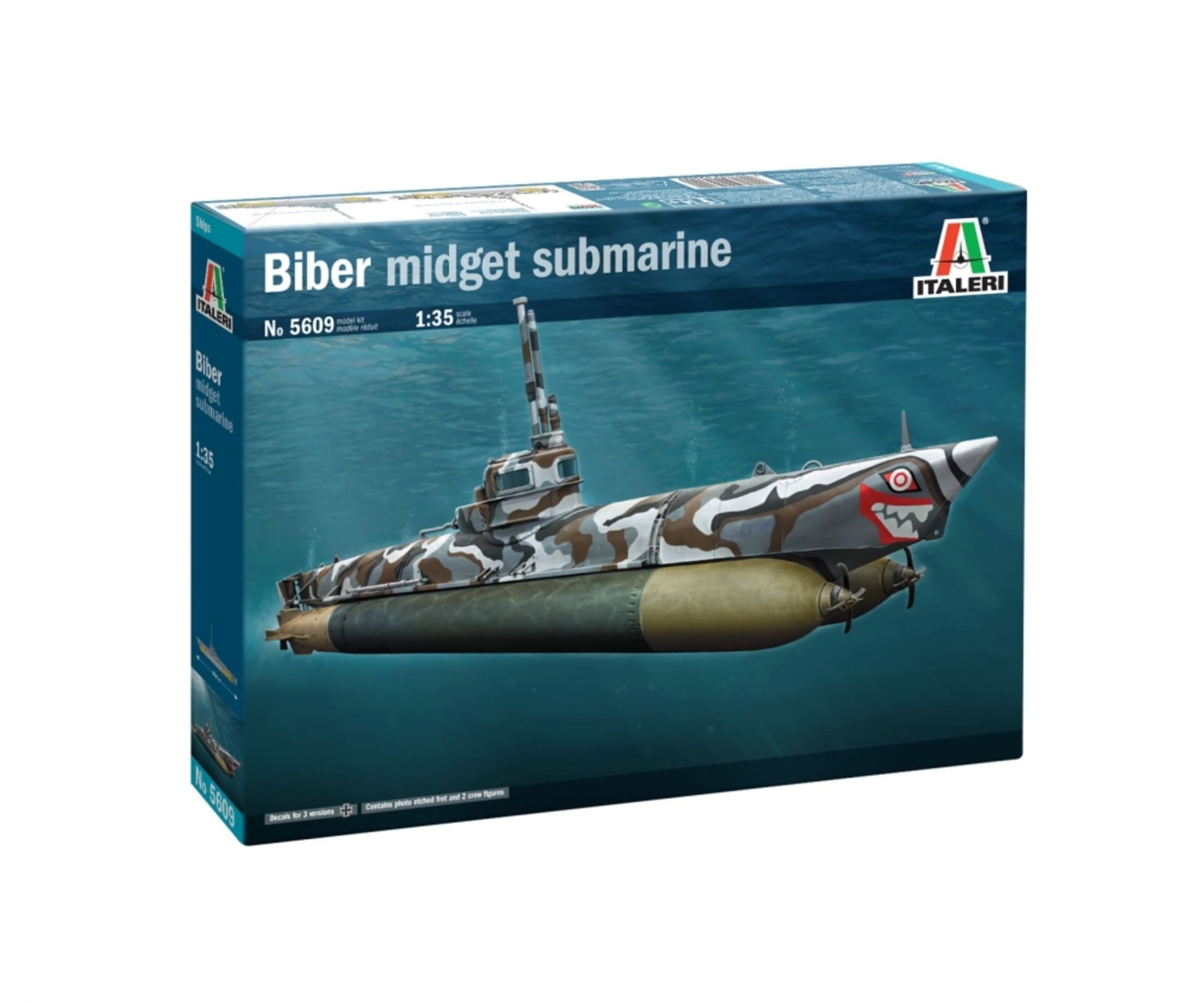 italeri 1 35 mini u boot biber plastik modellbausatz Italeri 1_35 Mini U-Boot _Biber_ Plastik Modellbausatz - RC-Zubehoer