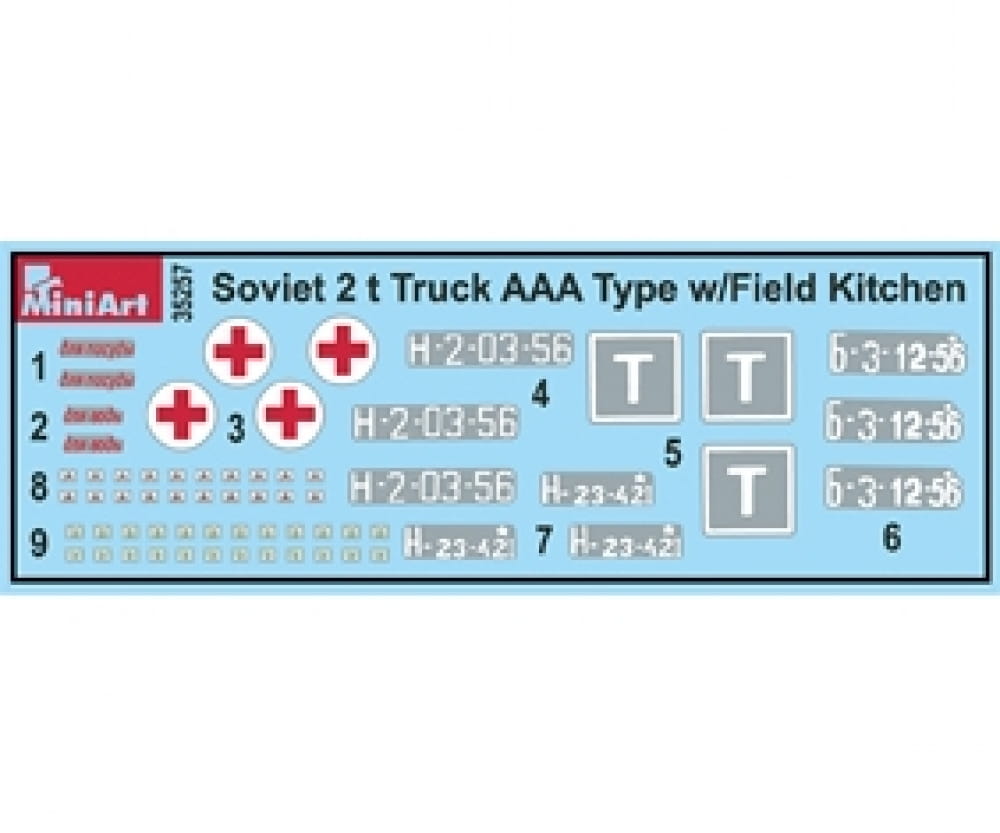 Plastikmodellbau von Miniart 1-35 sov 2to lkw aaa m feldkueche
