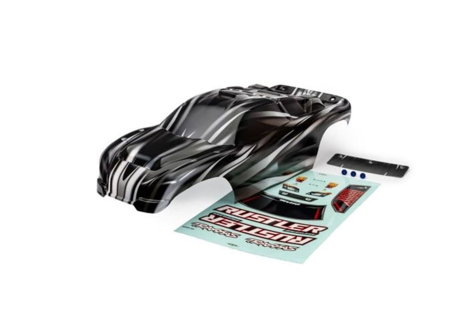 Traxxas Karosserie Rustler Prographix mit Aufkleber - RC-Zubehoer