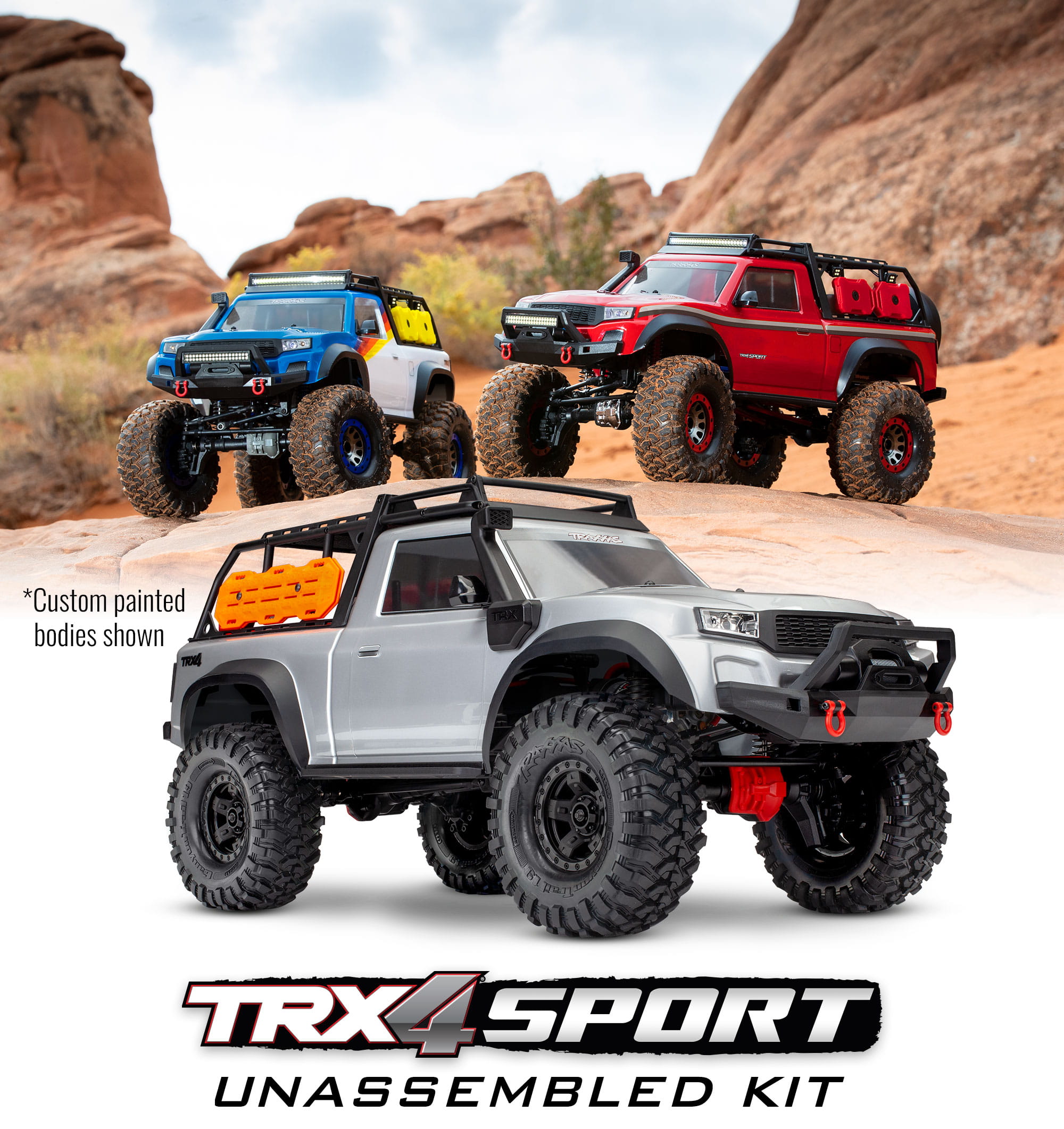 Traxxas 1:10 Crawler TRX-4 Sport 4x4 Kit Bausatz ohne Elektronik inkl. Zubehör kit