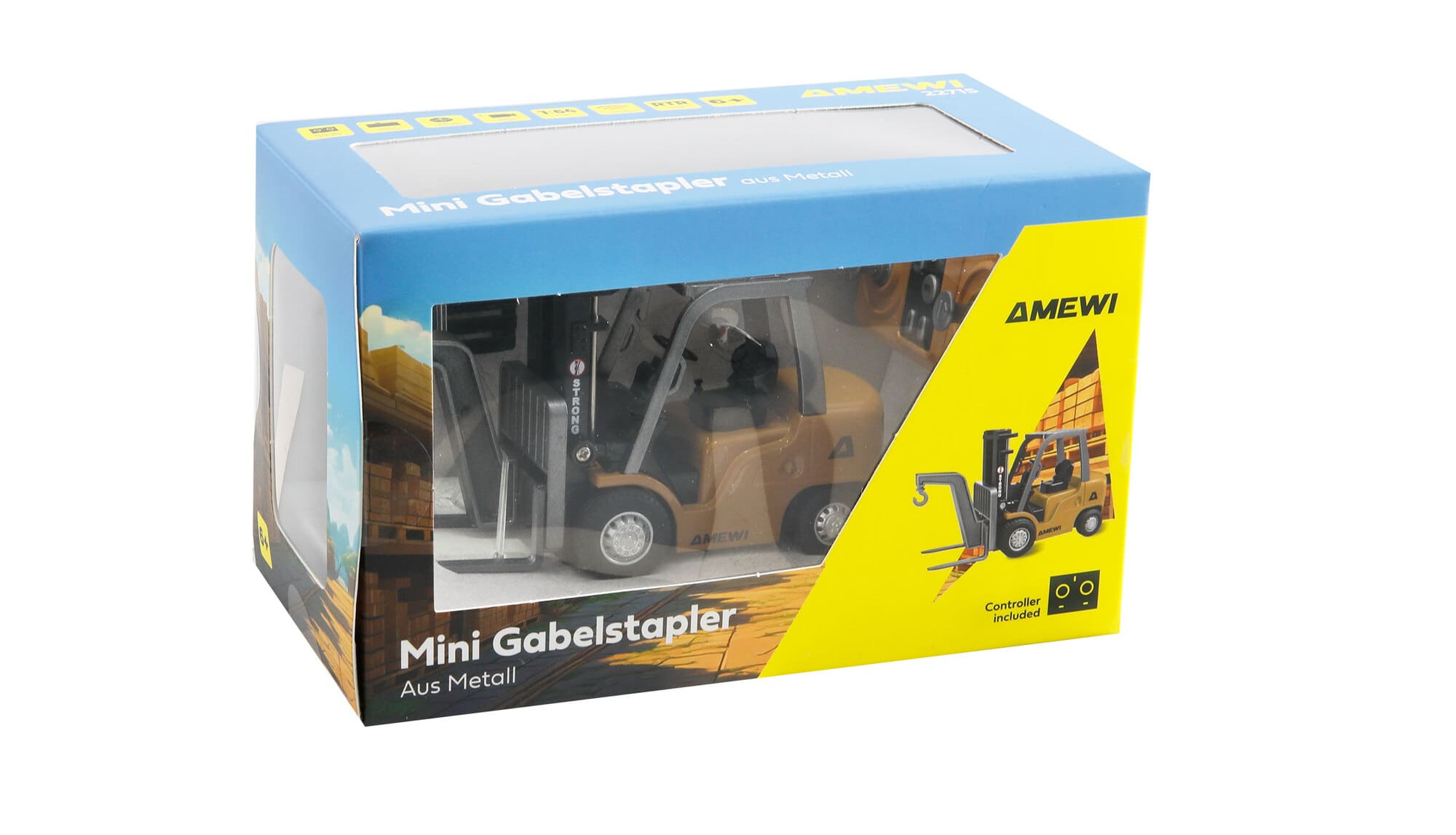 Amewi Mini Gabelstapler aus Metall 8-Kanal 1_64 RTR RC Spielzeug - Art_-Nr. 22715