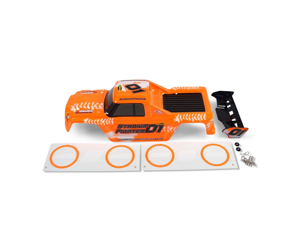 Ersatzteil von Carson karosserie set stadium fighter orange