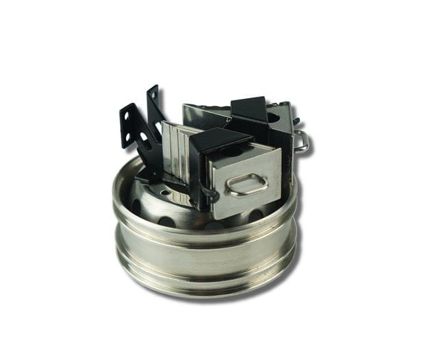 Thicon ScaleClub 1_14 Reserveradhalter mit Hemmschuhe und Stahlfelge - RC-Zubehoer