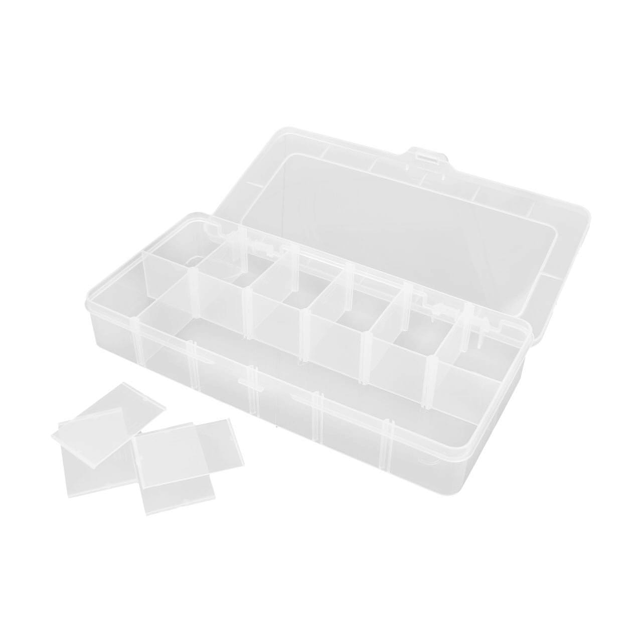 Robitronic Sortierkasten 12 Faecher variabel 260x125x43.5mm - RC-Zubehoer
