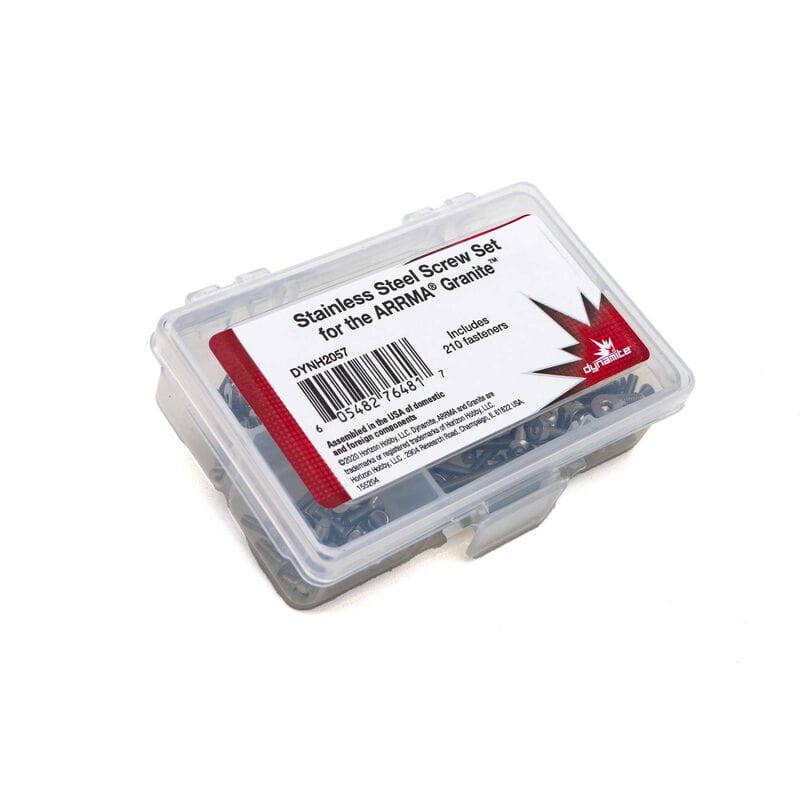 Dynamite Stainless Steel Screw Set_ Arrma Granite - RC-Zubehoer