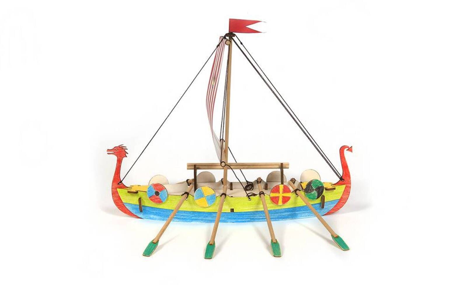 Modellbausatz - Vikinger Boot Bausatz fuer Kinder