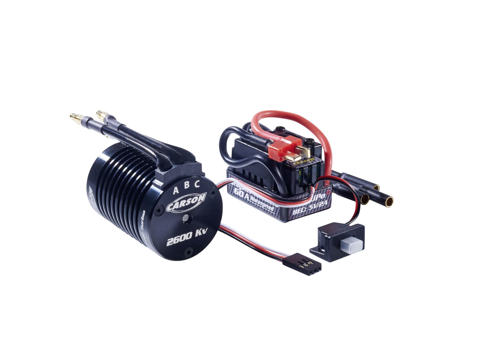 Carson 1_10 BL Set Dragster Turbo 2.0 2600KV Carson 1_10 BL Set Dragster Turbo 2_0 2600KV fuer RC Modelle