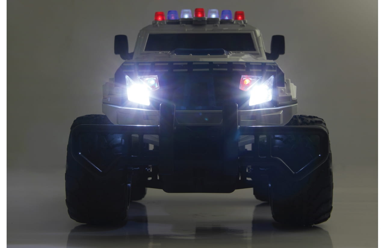 Jamara RC Polizei Panzerwagen Monstertruck 1:12 LED 27MHz