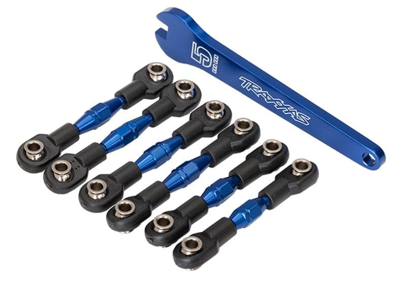 Traxxas Turnbuckles Alu blau CamberLinks 32mm v(2)/28mm h(2) Toe Lin Traxxas Turnbuckles Alu blau CamberLinks 32mm v_2_28mm h_2_ Toe Lin - RC-Zubehoer