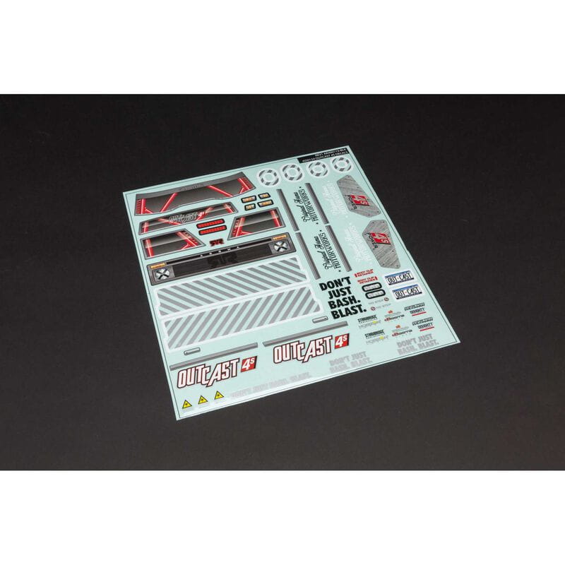 Arrma Outcast 4x4 Clear Body Karosserie with Decals - RC-Zubehoer