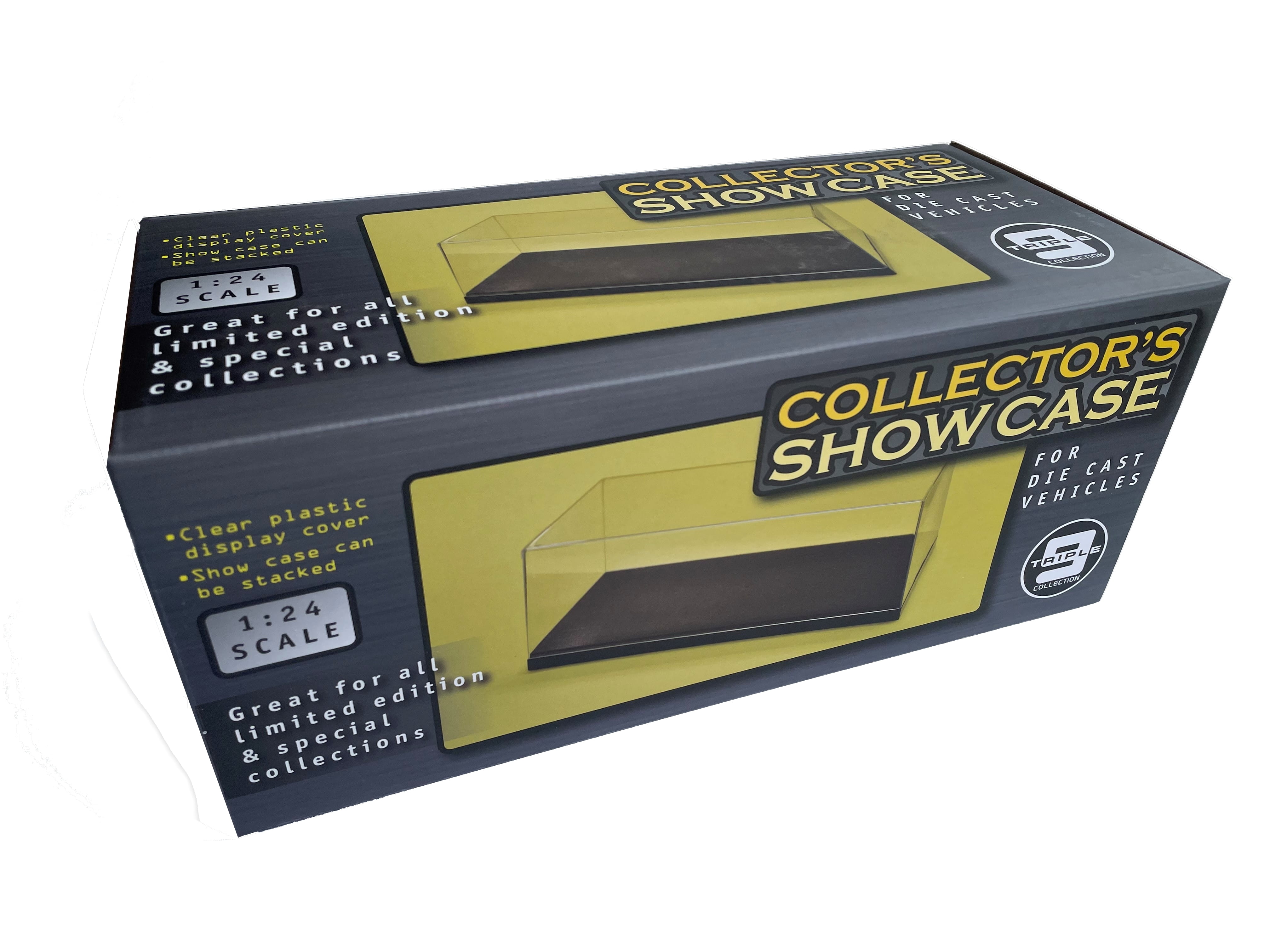 Triple9 Modellauto Vitrine 1_18 bis 1_32 Schwarz mit Klarsichtdeckel