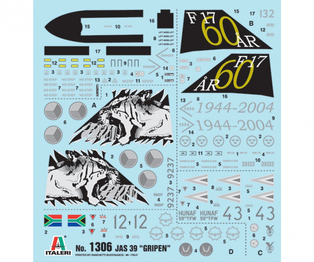 Italeri 1:72 JAS 39 GRIPEN