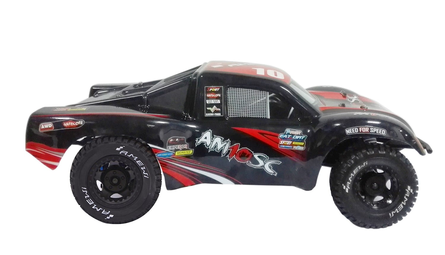 Amewi 1:10 AM10SC V3 RED Brushless 5200KV Short Course Truck schwarz / rot