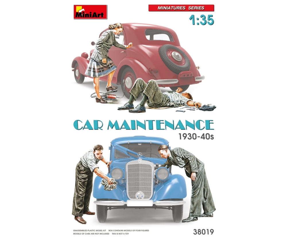 MiniArt 1:35 Figuren Auto-Wartung 1930-40 Plastik Modellbau