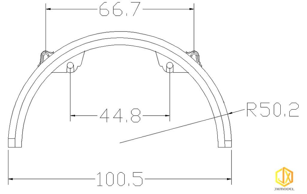JXModel 1:14 Kotflügel Paar Kunststoff