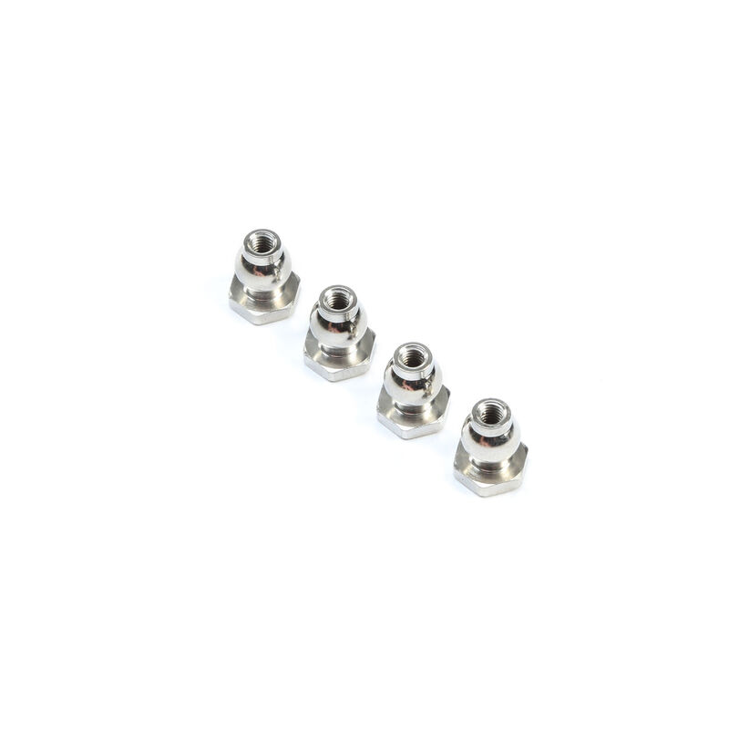 Losi Suspension Ball, 6.8mm, Flanged (4): 8X