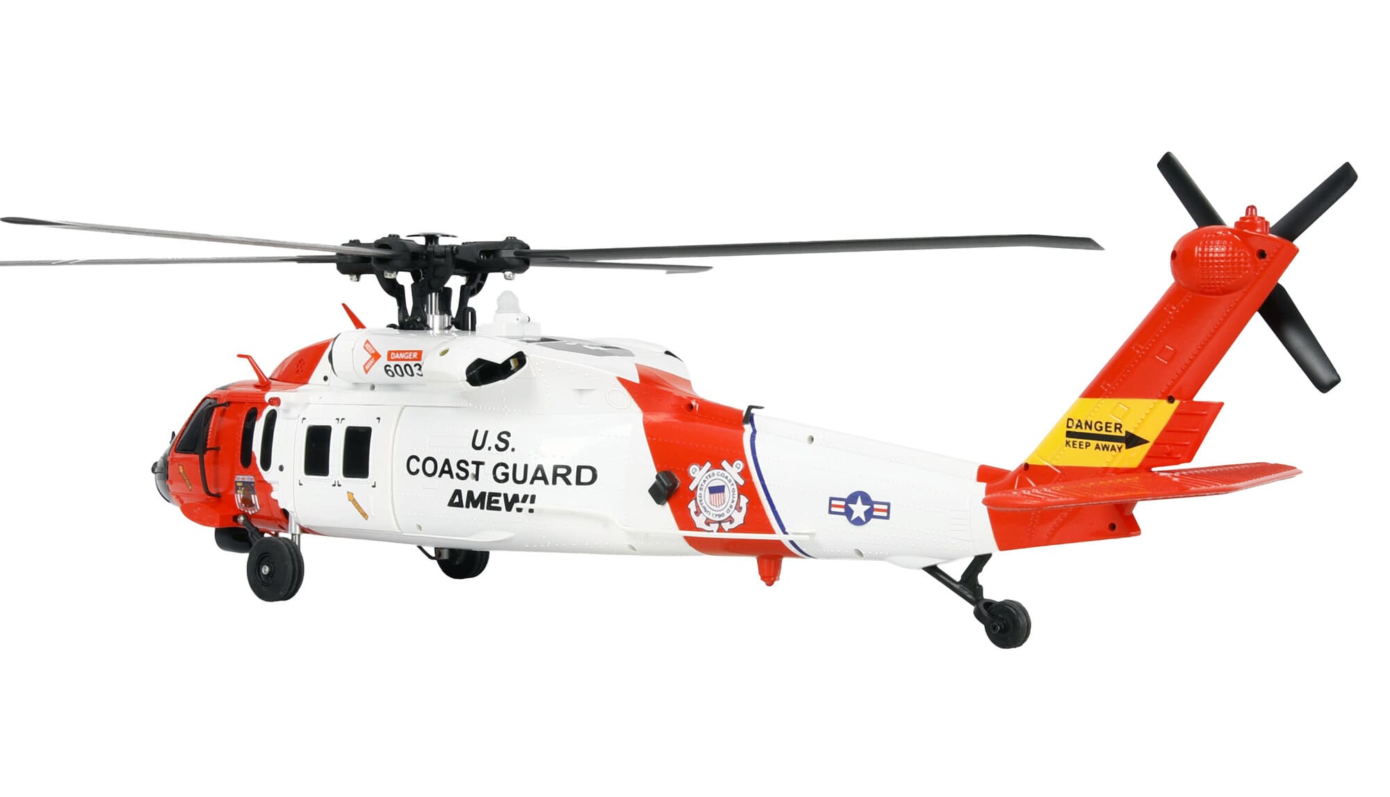 Amewi UH60 Black Hawk Coastguard RC Helikopter 6G_3D RTF