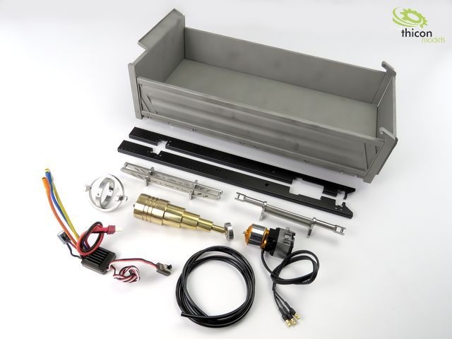 Lesu 1_14 3-Seiten-Kippbruecke mit Hydraulik ARTR fuer 6x6 - RC-Zubehoer