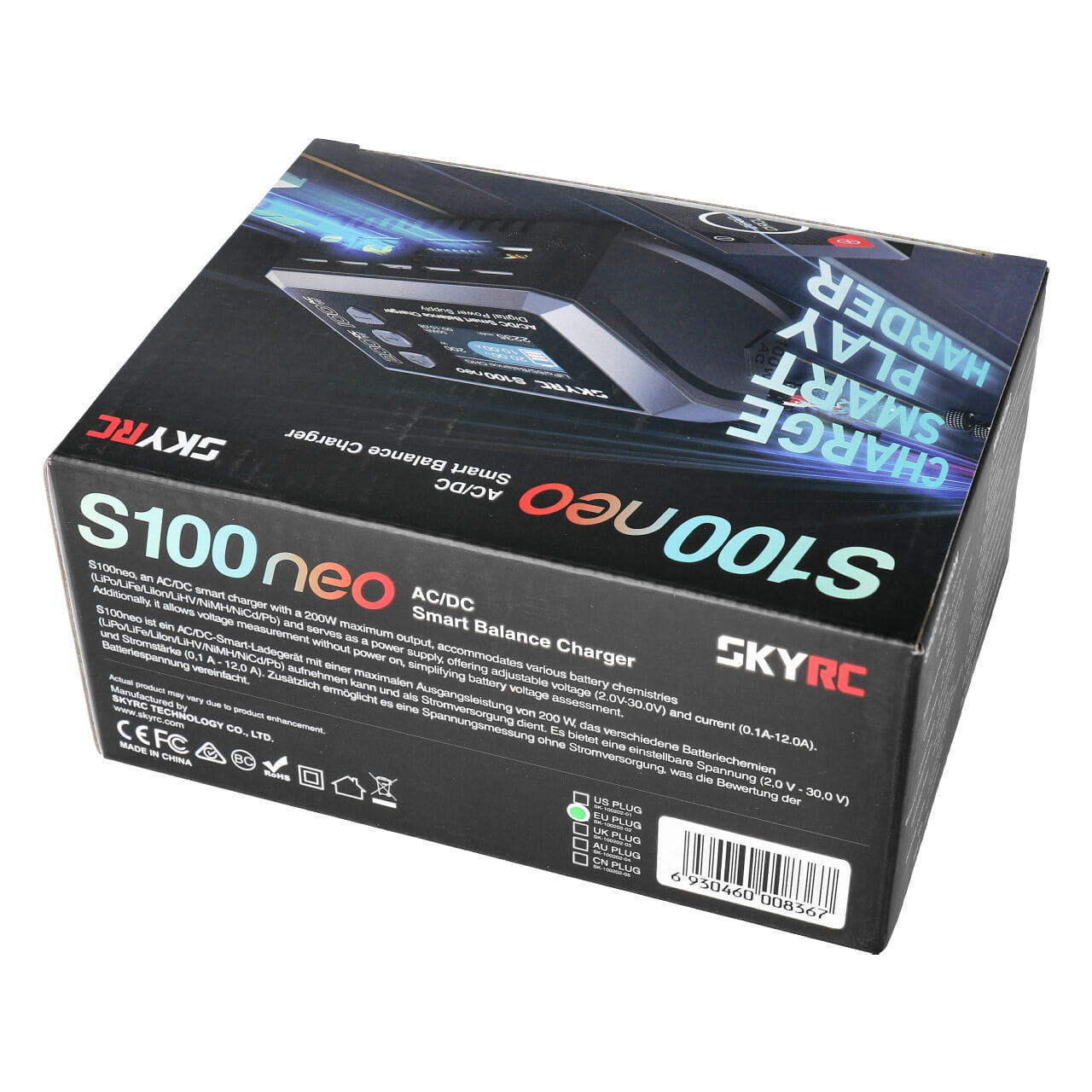 SkyRC Ladegeraet S100 Neo LiPo 1-6s 10A 100W Ladegeraet S100 Neo LiPo 1-6s 10A 100W