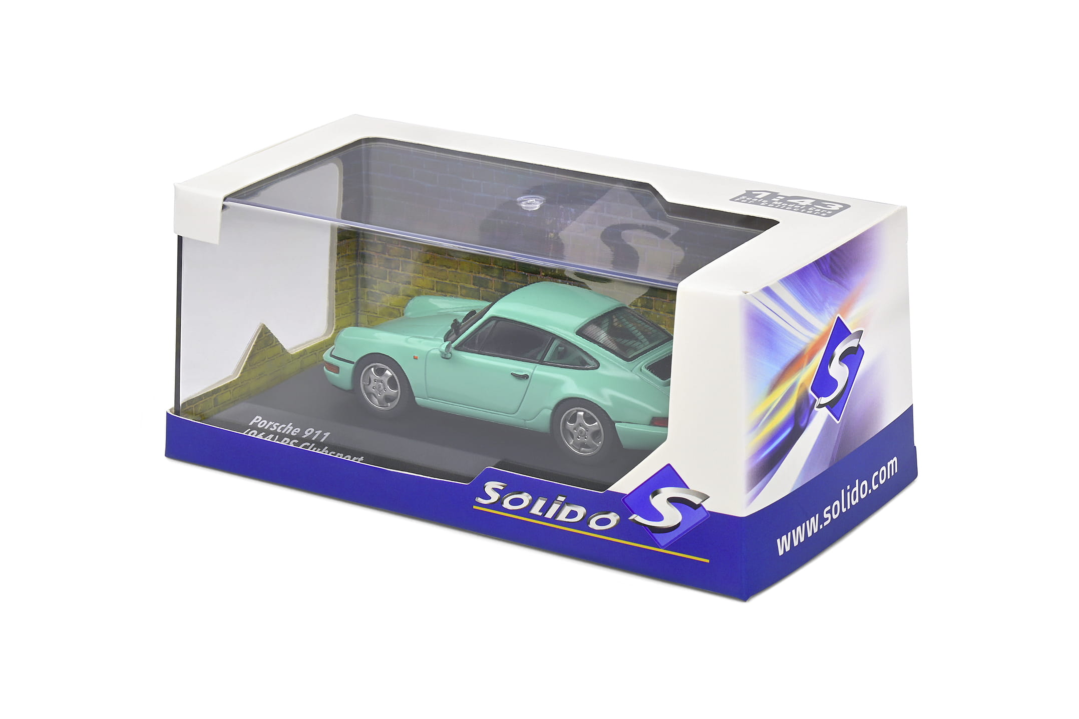 Porsche 964 RS Clubsport 1994 Modellauto Mint Green 1_43 Solido