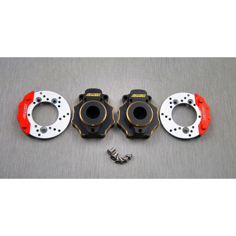 SAMIX Messing Portal Gehaeuse - Bremsscheiben Set fuer Traxxas TRX4 - 6 - RC-Zubehoer SAMIX Messing Portal Gehaeuse - Bremsscheiben Set fuer Traxxas TRX4 - 6 - RC-Zubehoer