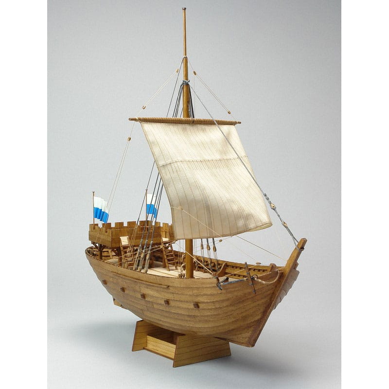 Kogge von Kampen 1336 Laser-Cut Holzbausatz 1_72 Mittelalterliches Schiffsmodell
