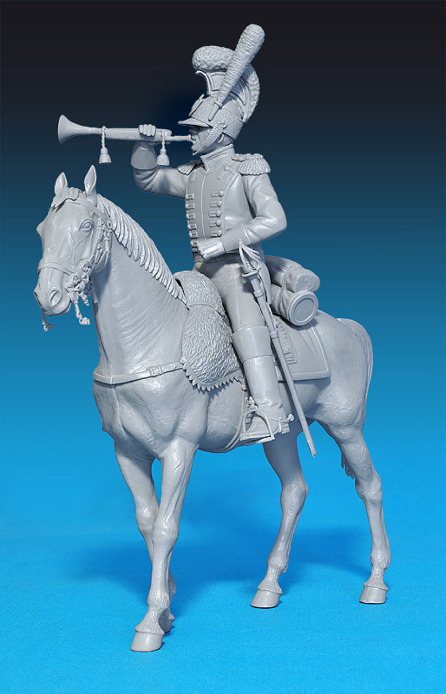 MiniArt 1:16 Figuren Kür. Trompeter 2.We. Reg. 1809 Plastik Modellbau