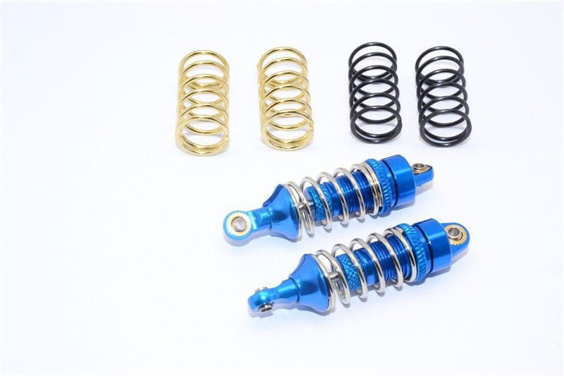 GPM Alu Daempfer mit 1_2_1_3_1.4 Federn blau fuer Traxxas 1_16 E-Revo - RC-Zubehoer