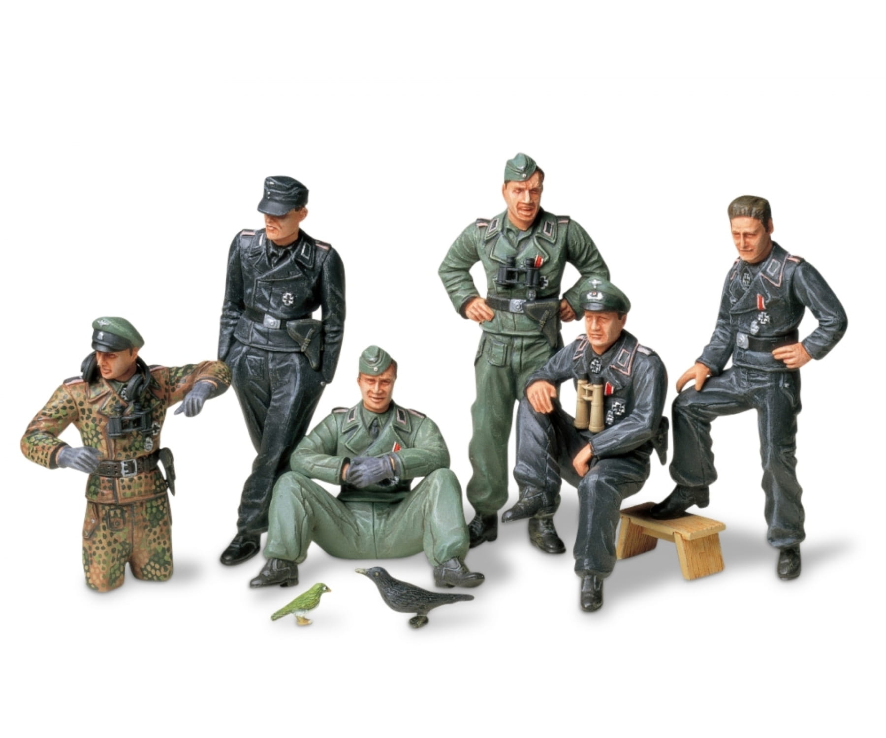 Tamiya WWII Figuren Set Deutsche Panzer Besatzung i. Ruhe 1:35 Plastik Modellbau Militär Bausatz Tamiya WWII Figuren Set Deutsche Panzer Besatzung i. Ruhe 1:35 Plastik Modellbau Militär Bausatz