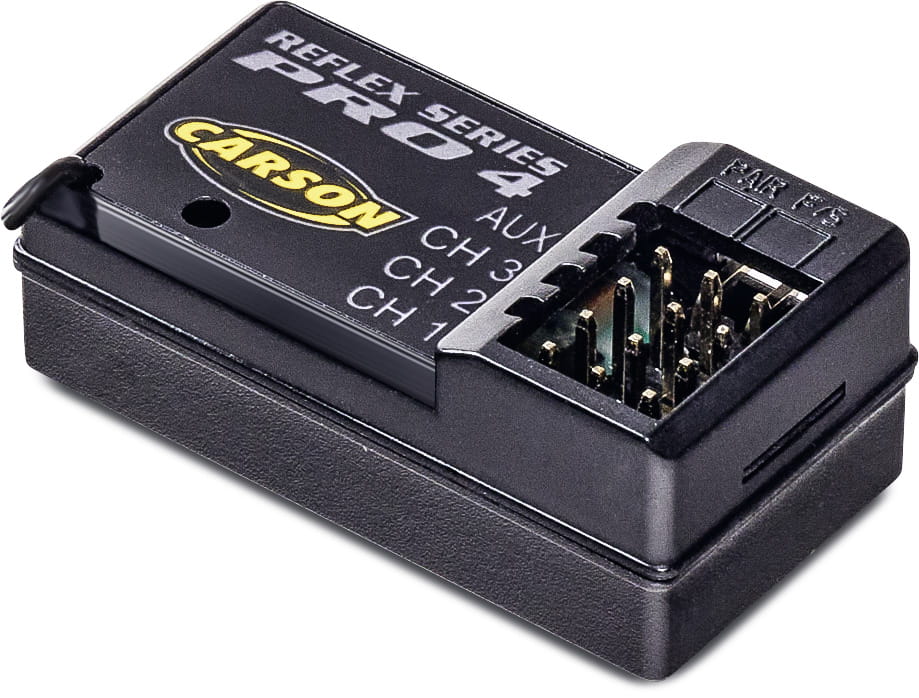 Carson 4-Kanal Empfänger für Reflex Wheel Pro 4 wasserdicht Carson 4-Kanal Empfänger für Reflex Wheel Pro 4 wasserdicht