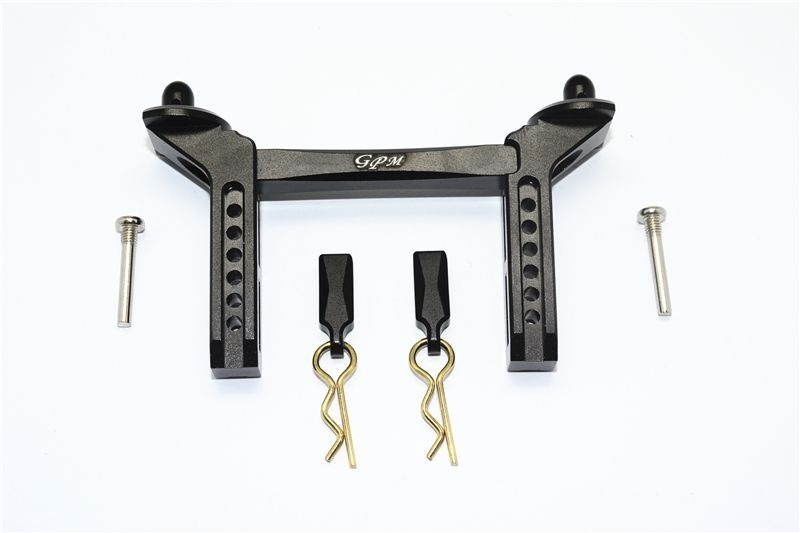 GPM Alu Karosseriesteher vorn schwarz fuer Traxxas TRX4 _ 6 - RC-Zubehoer