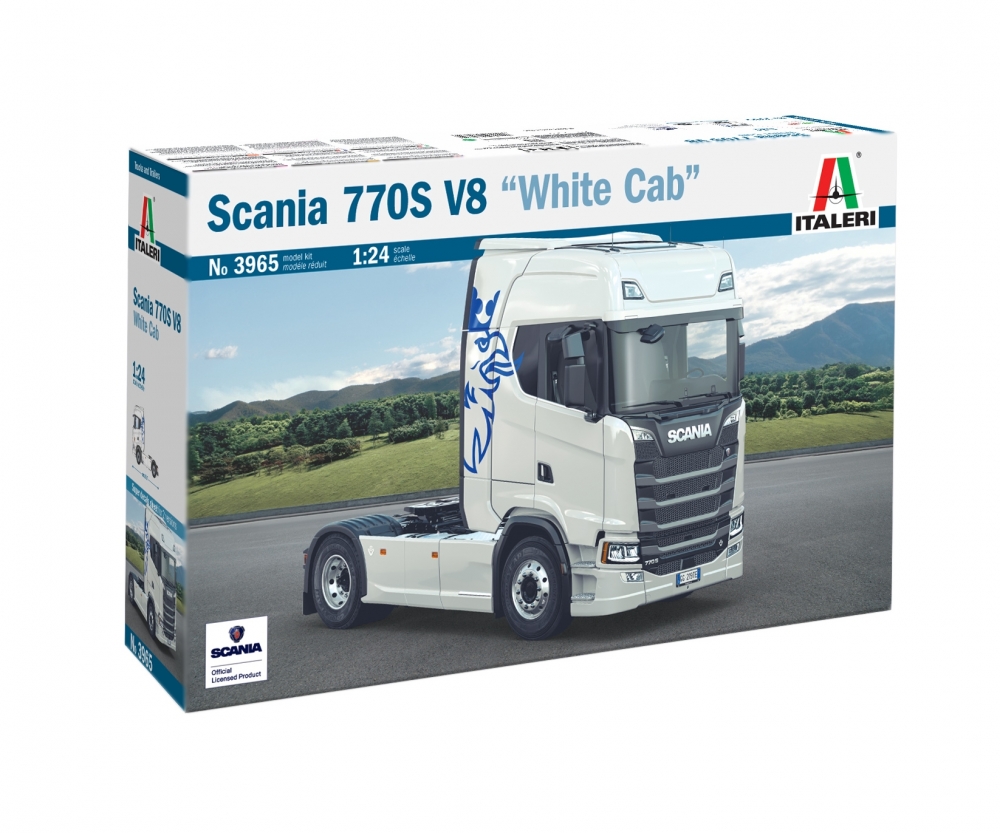 Italeri 1:24 Scania 770 S V8 "White C Plastik Modellbausatz