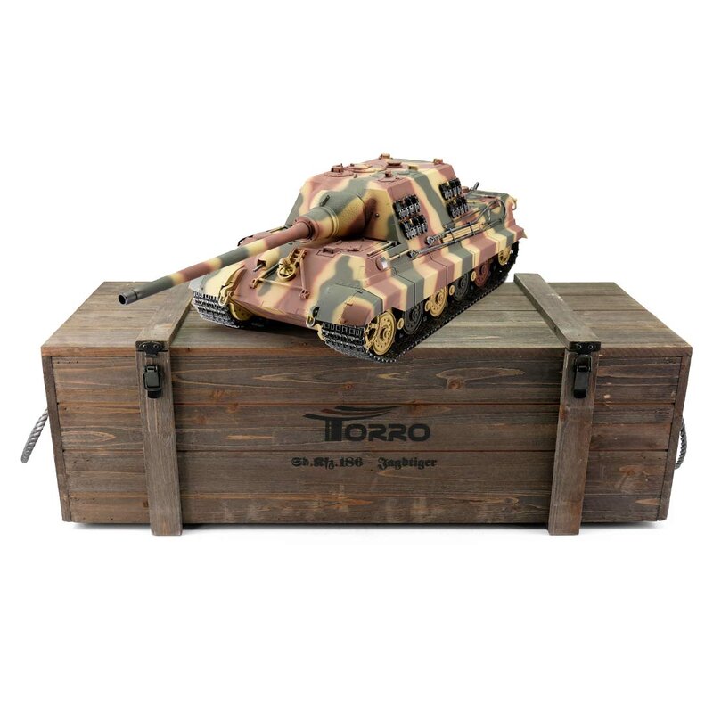 Torro Jagdtiger RC Panzer 1_16 Pro-Edition BB mit Kanonen-Rauch Tarn RTR