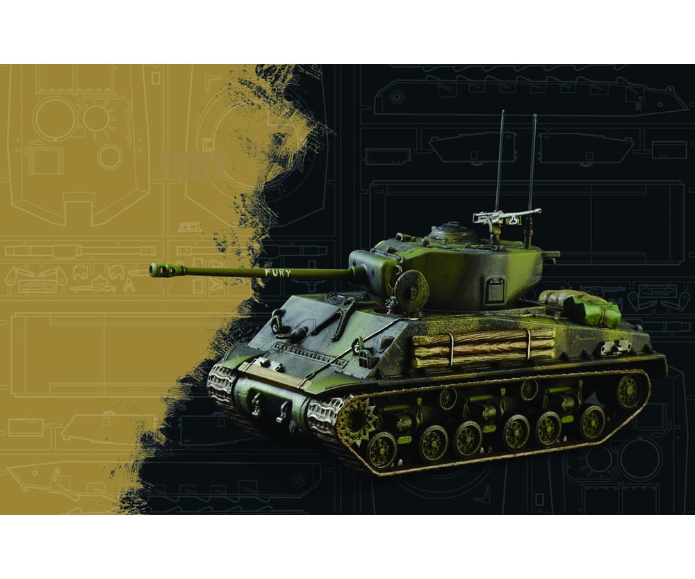 Italeri 1:56 Sherman M4A3E8 Fury Plastik Modellbausatz