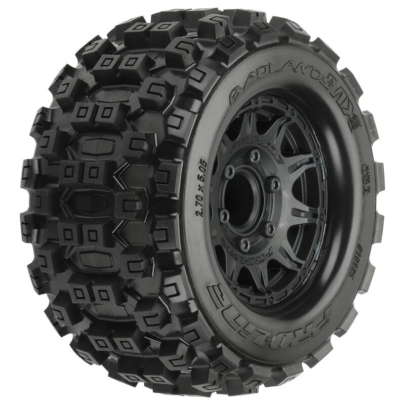 Proline Monstertruck Reifen Badlands MX28 2.8 MTD Raid Black für Traxxas 2St.
