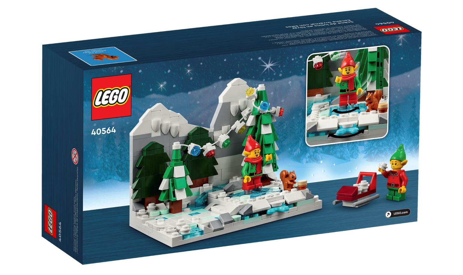 LEGO Exklusiv Set Weihnachtselfen Scene Limitiert 372 Teile