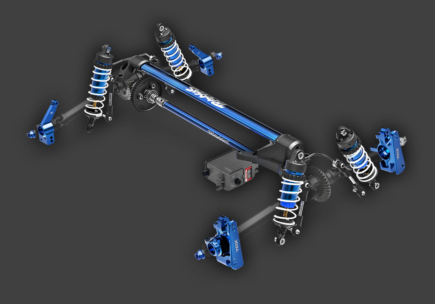 Traxxas Rustler 4x4 VXL Ultimate Stadium Truck blau 1_10